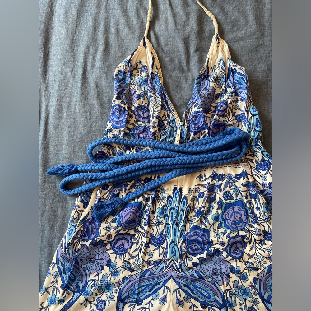 Spell Designs Hotel Paradiso Jumpsuit in Bluebird Size Small - Picture 3 of 15